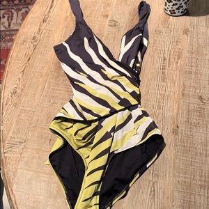 DVF multi print tie one piece